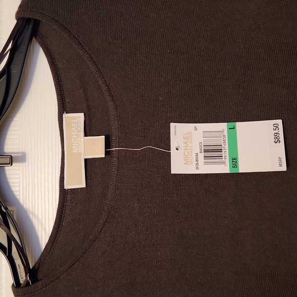 Michael Kors Light sweater size L NWT - Picture 2 of 2